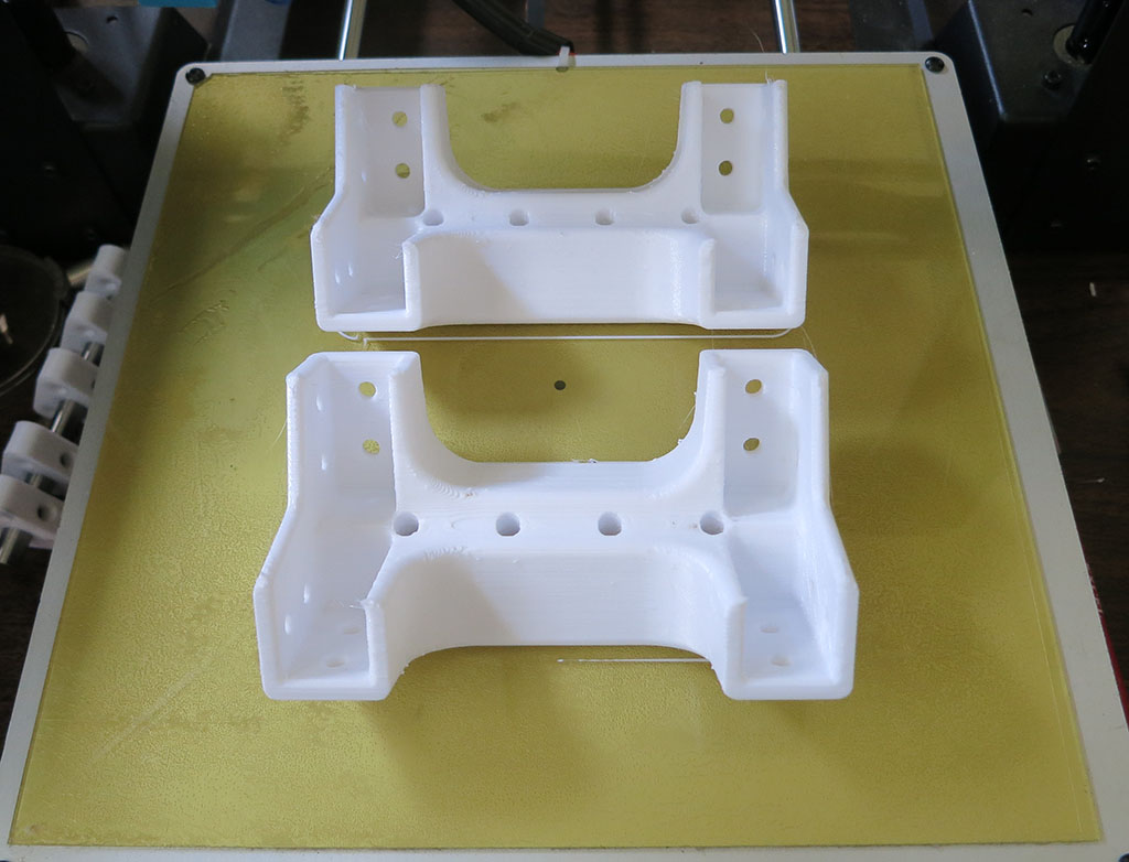 Box corner on print bed