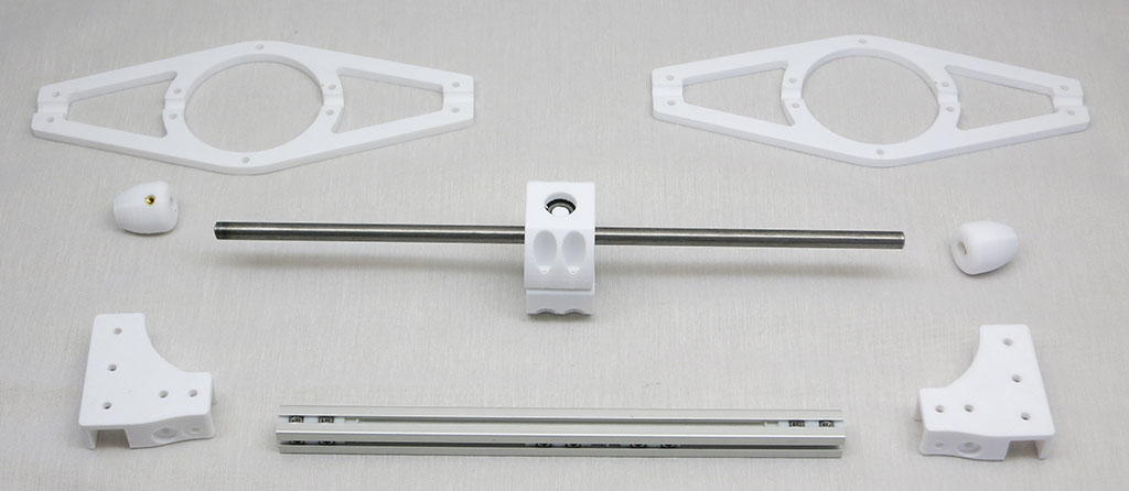 Upper and lower part of differential installed